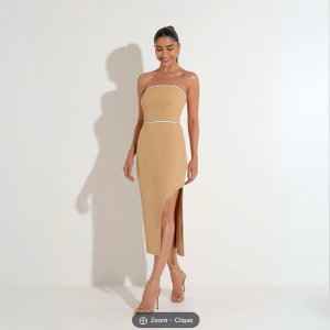 Vestido Laura com fenda