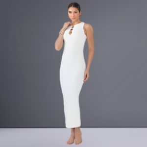 Vestido Laila Midi Off White