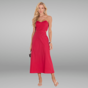 Vestido Janaína em Tricoline