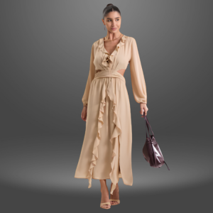 Vestido Kaori Midi em Crepe