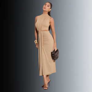 Vestido Zira Midi em Malha Encorpada