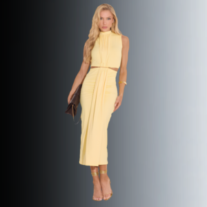 Vestido Zira Midi em Malha Encorpada