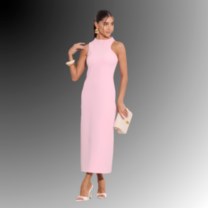 Vestido Serenna Midi em Alfaiataria Lisa