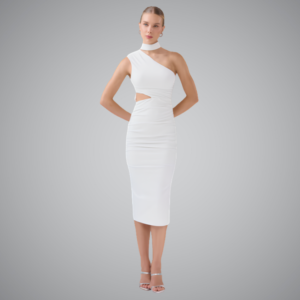 Vestido Charlene Midi em Malha Encorpada