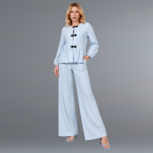 Conjunto Luciana em Alfaiataria Azul Serenity