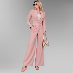 Conjunto Marilene em Alfaiataria Rose Suave